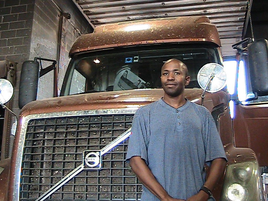 Haywood Reed standing next to his truck # 294c