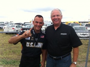 NCI Director of Recruiting spends the day with NHRA champion, Tony Schumacher