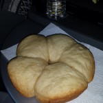 Fresh biscuits prepared in the truck