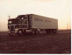 1980 cabover with trailer